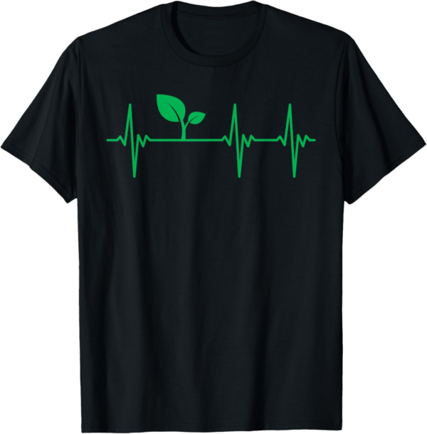 Vegan Heartbeat Lifeline Plant Based Nutrition Gift Food T-S... - Image 2